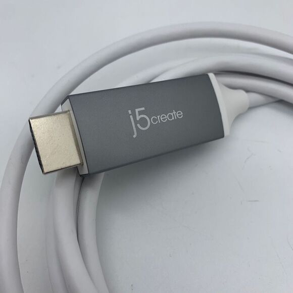 J5 Create USB-C to 4K HDMI Cable {MacBook/ iPad/ iPhone Pro to TV} Display Port - Picture 2 of 4